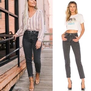 Levi's Wedgie Jeans Size 24 Black Button Fly